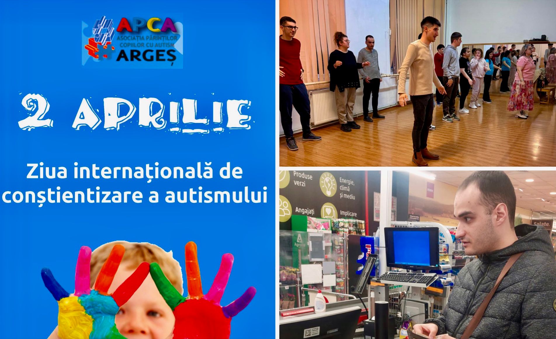 2 Aprilie: Ziua conștientizării autismului, celebrată printr-un moment special la Pitești