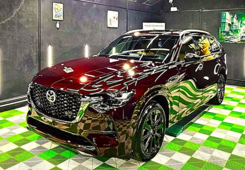 Cum arată o Mazda CX-80 protejată impecabil? Răspunsul vine de la AuroDetailing Pitești. Folia PPF face minuni