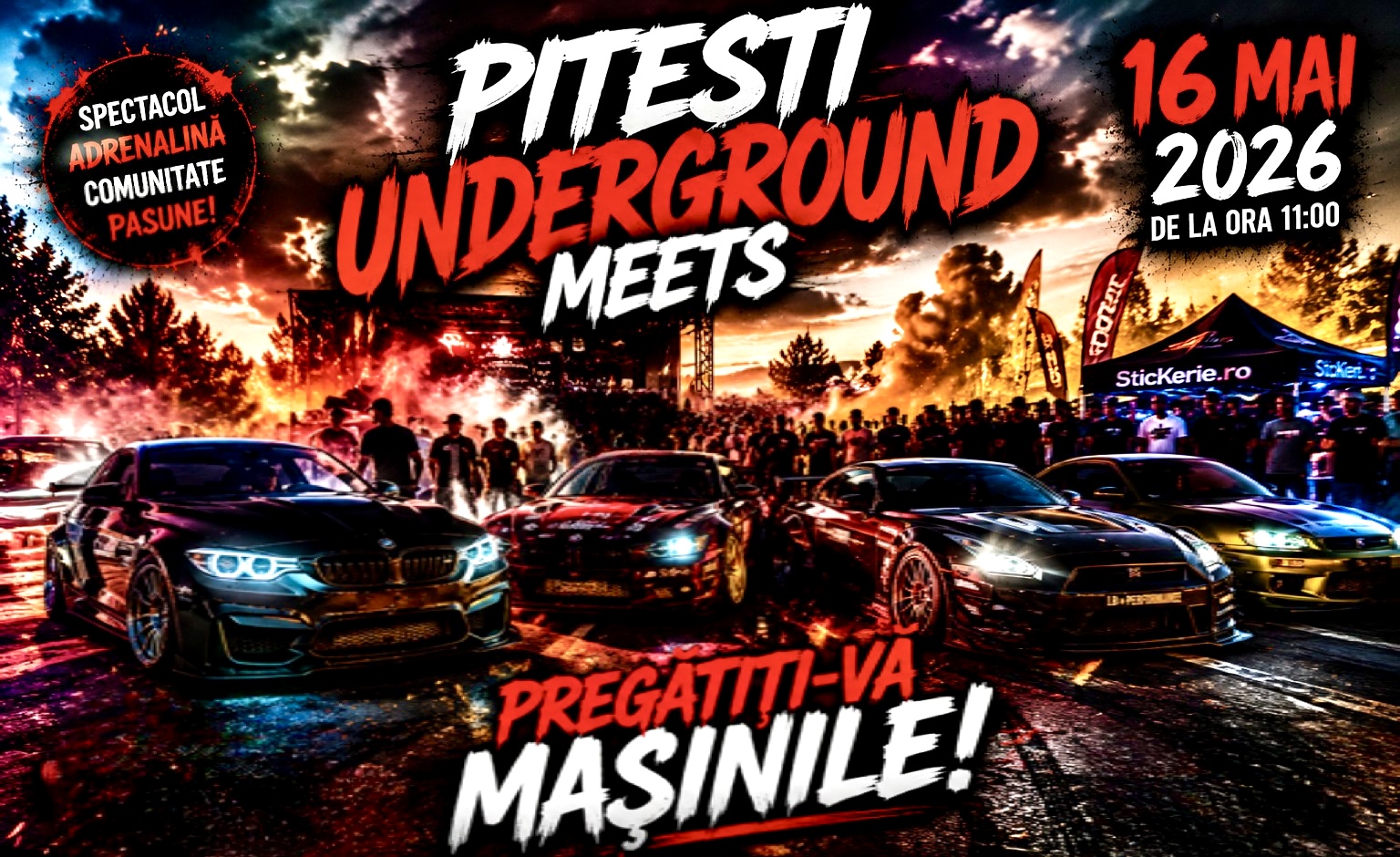 Dacă iubești mașinile, nu ai voie să ratezi Pitești Underground Meets