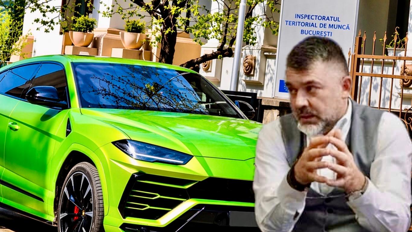 Șeful ITM vine la serviciu cu un bolid Lamborghini