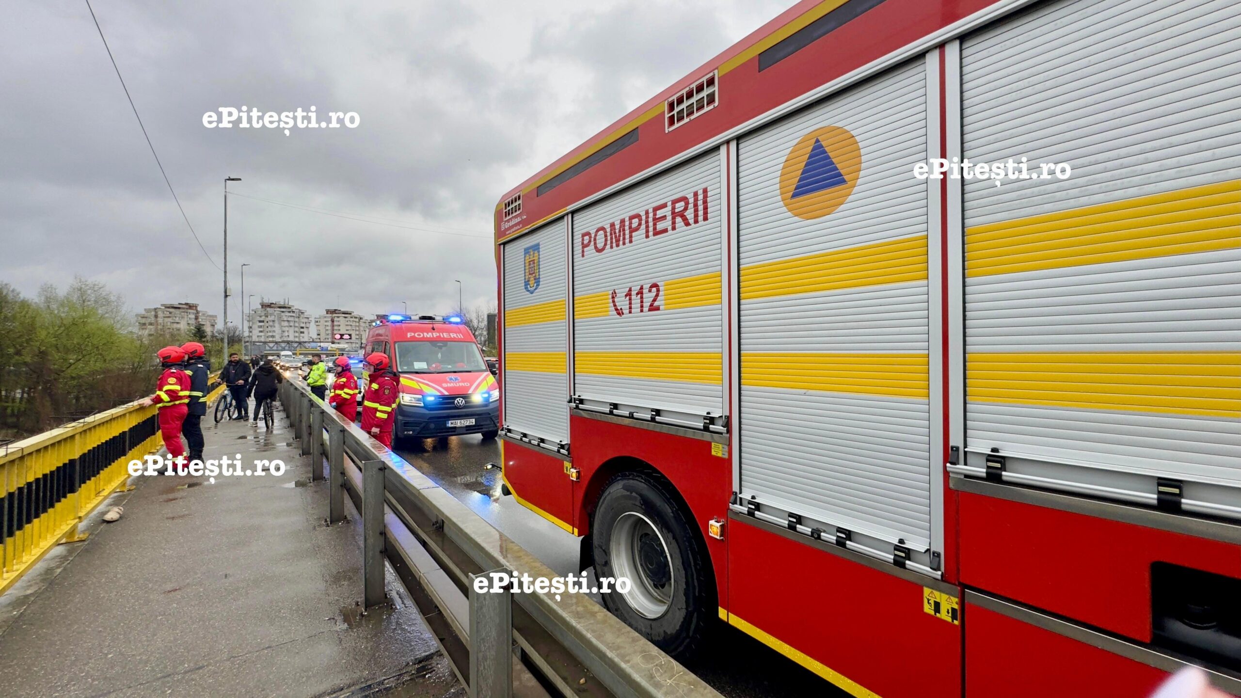 Accident grav la Mediaș: Autocar și mai multe mașini implicate. Planul Roșu activat