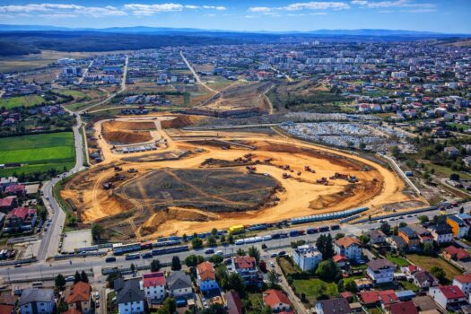 Super stadionul din Trivale, filmat din dronă! Ultimele imagini video