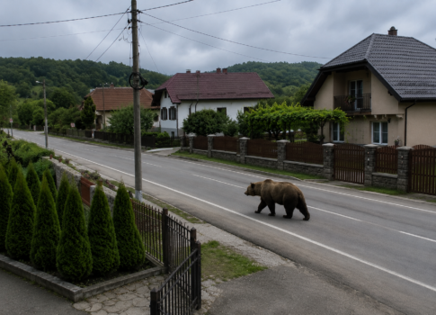 Panică printre oameni! Urs văzut din nou în Argeș