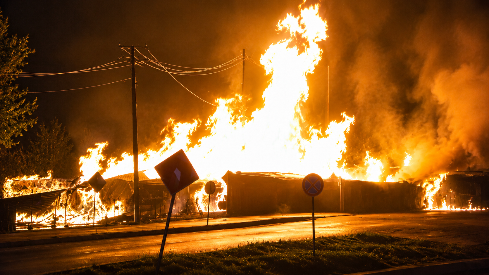 Incendiu violent în Argeș!