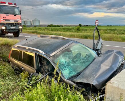 Accident grav, cu persoană  încarcerată în Argeș!
