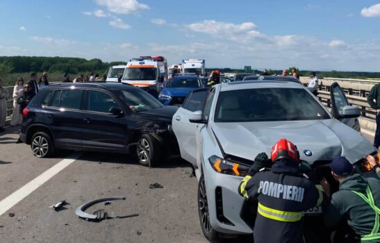 Haos pe Autostradă! Accident cu 7 mașini!