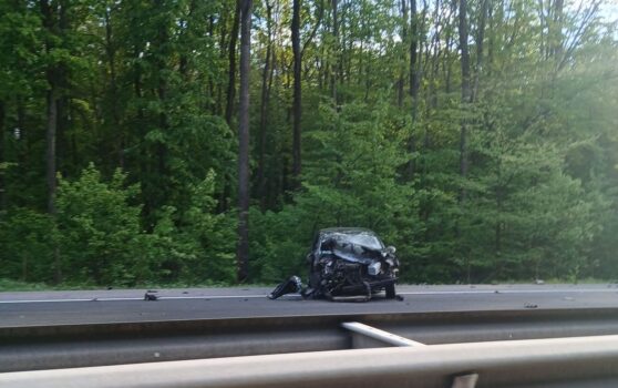 Accident deosebit de grav pe A1 Pitești-București! Mașină, praf!