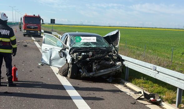 Accident grav pe DEx12 Craiova–Pitești! Imagini exclusive