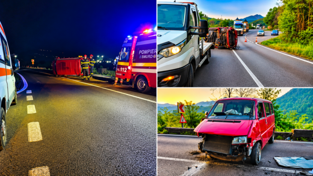 Accident grav pe DN7 Pitești–Sibiu
