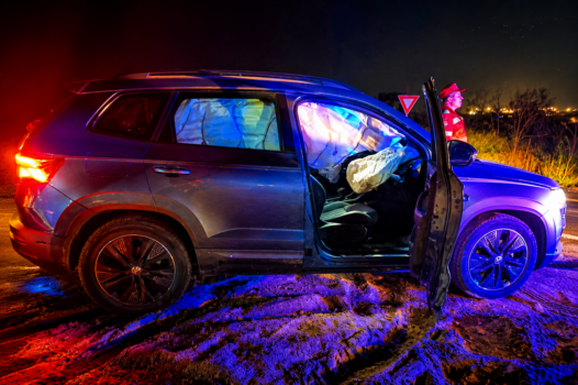 Accident grav în Argeș! Mașină distrusă