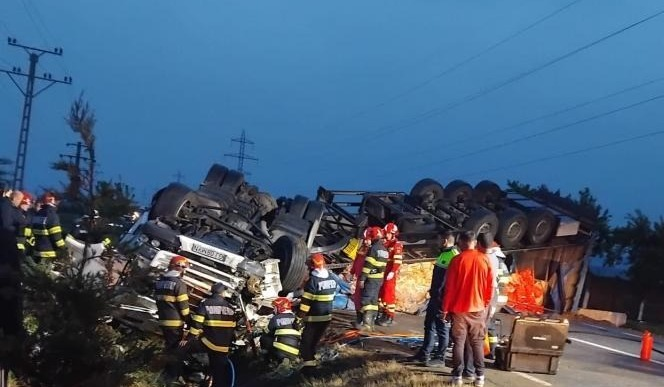 Accident deosebit de grav: Șofer de TIR mort