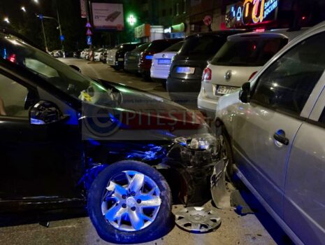 Pitești. Noapte de coșmar: Un puști de 19 ani a distrus mai multe mașini în Nord