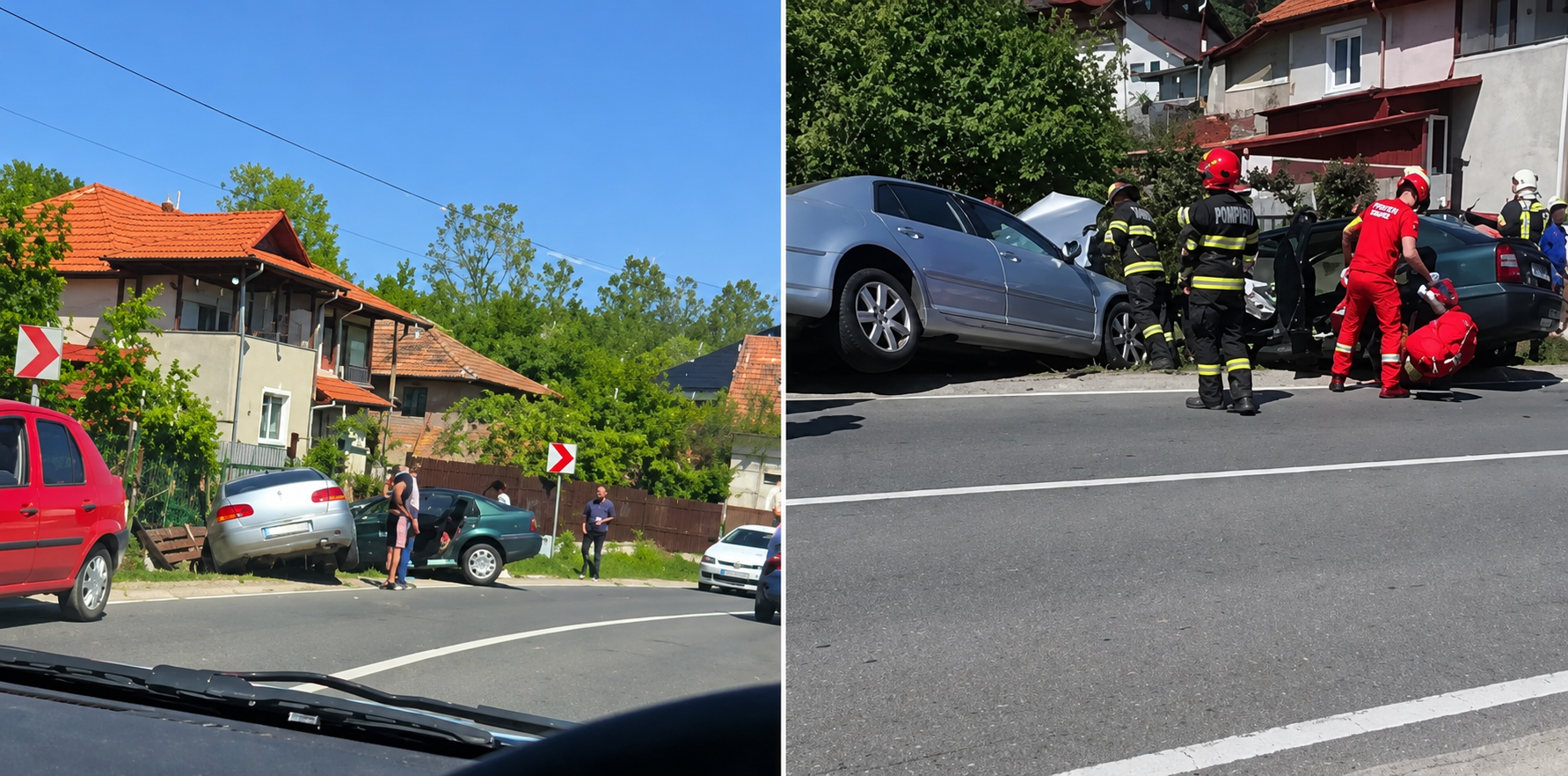 Accident grav după ce o șoferiță a adormit la volan