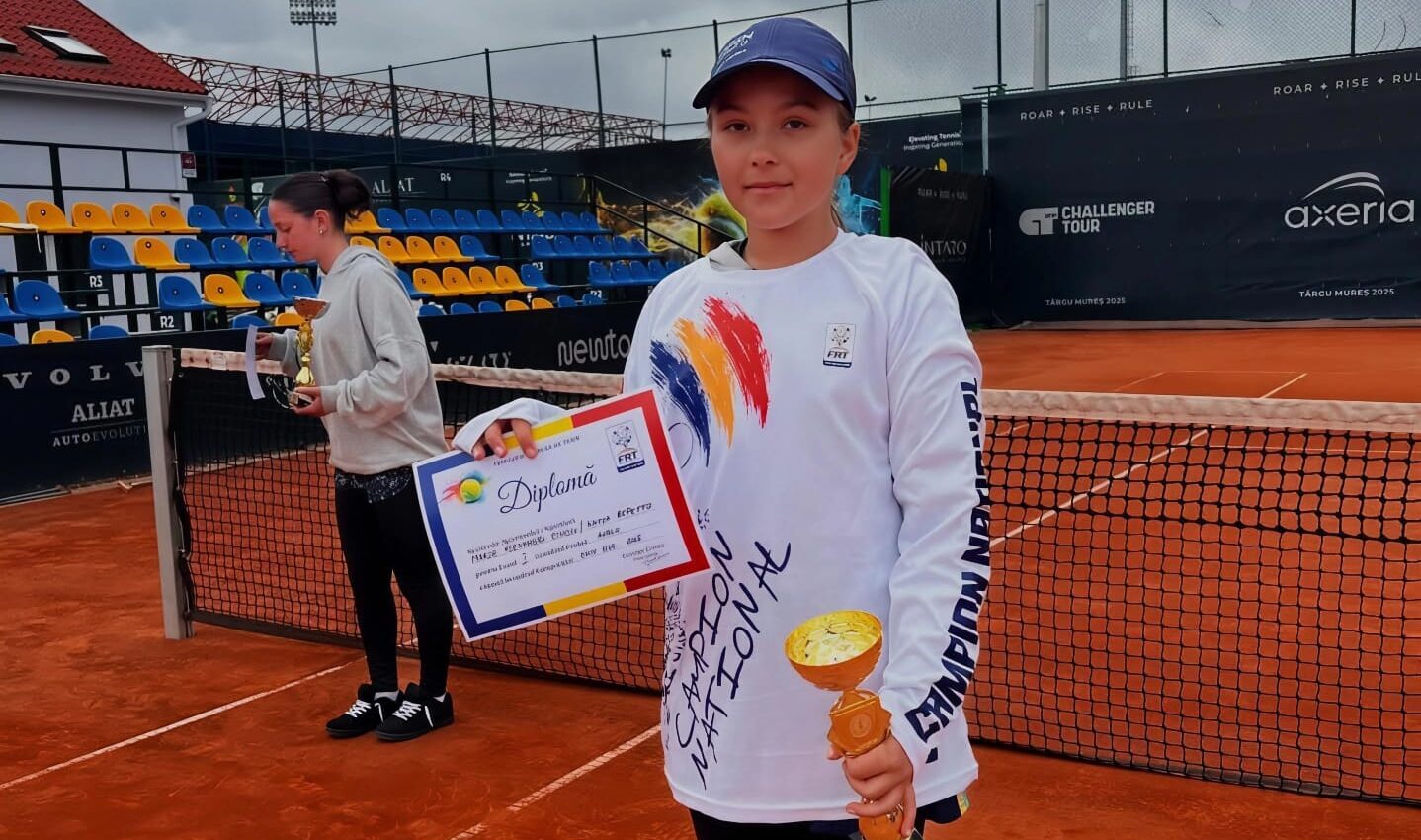 Noua Simona Halep vine din Pitești: Maria Ciuciu, fetița-minune, din nou campioană națională la tenis!
