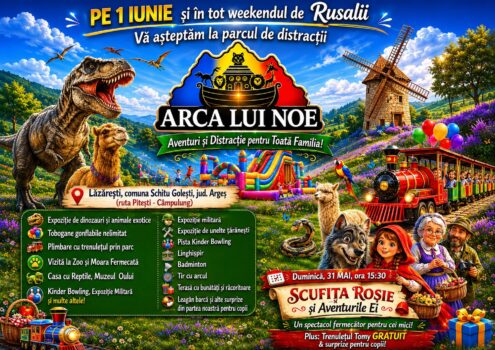 1 Iunie perfect pentru copii: Locul din Argeș unde îi așteaptă dinozauri, mega-distracție, zoo și surprize