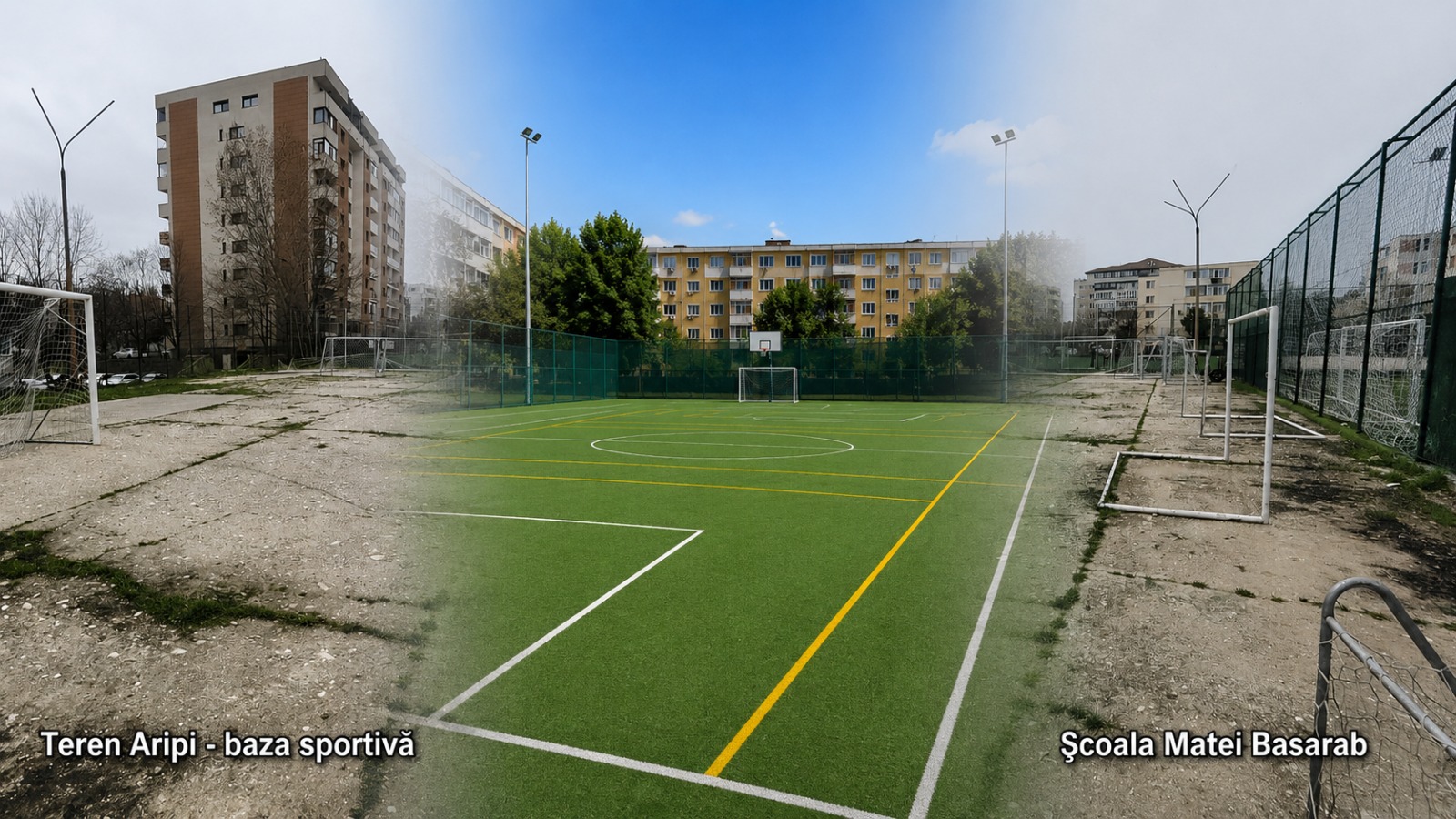 ,,Aripi”, ,,Matei Basarab" și alte școli din Pitești primesc terenuri sportive mult dorite! În cât timp vor fi gata