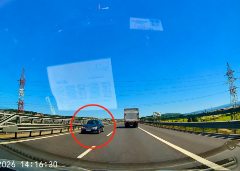 Șofer surprins pe contrasens pe autostrada A1! I-a venit rău când a văzut cât e amenda