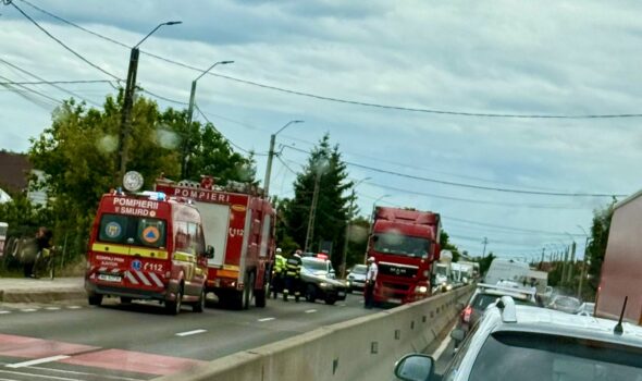 Accident pe DN73! Trafic infernal spre Mioveni!