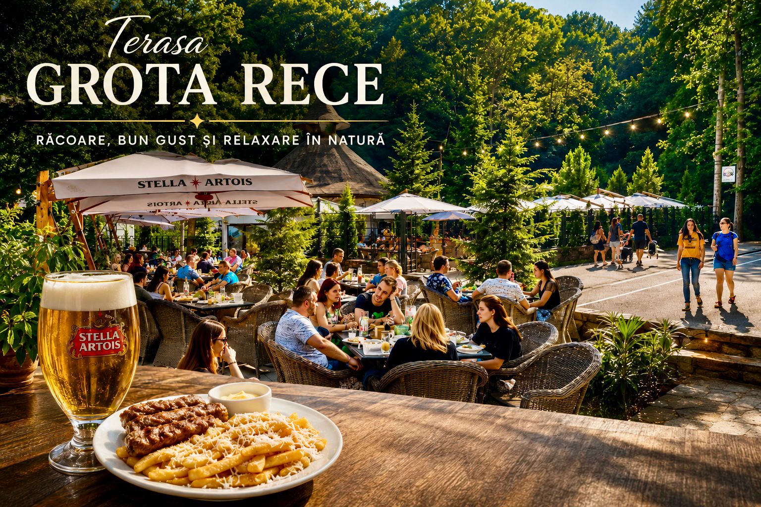 A devenit cea mai iubită terasă din Pitești! Ce găsești la Grota Rece