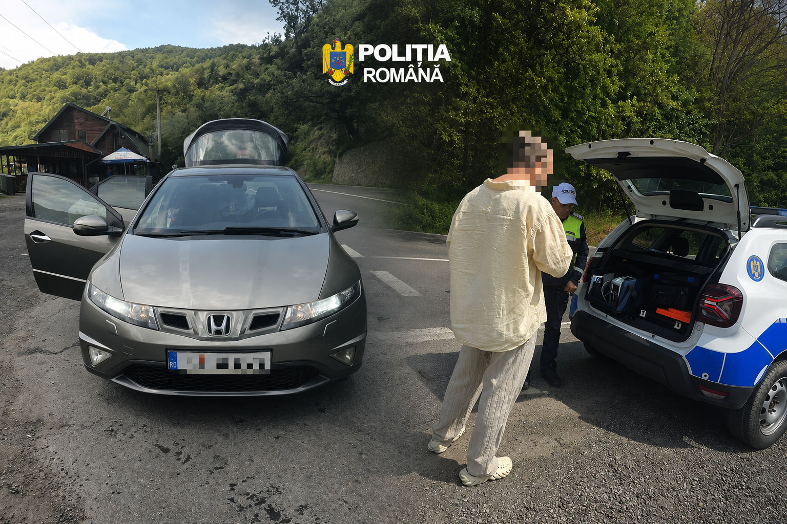 Descoperire dubioasă într-o Honda pe DN7 Pitești–Sibiu!