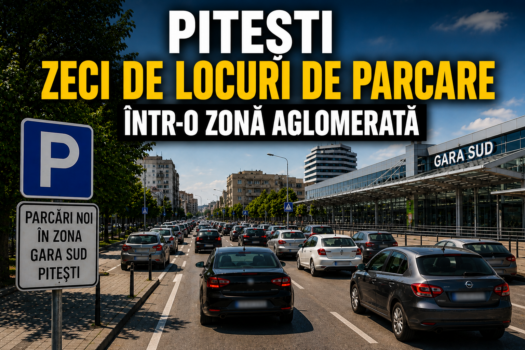 Pitești: 1,7 milioane lei pentru zeci de locuri de parcare la Gara Sud