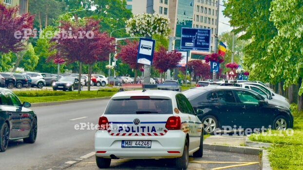 Grav în trafic, la Pitești