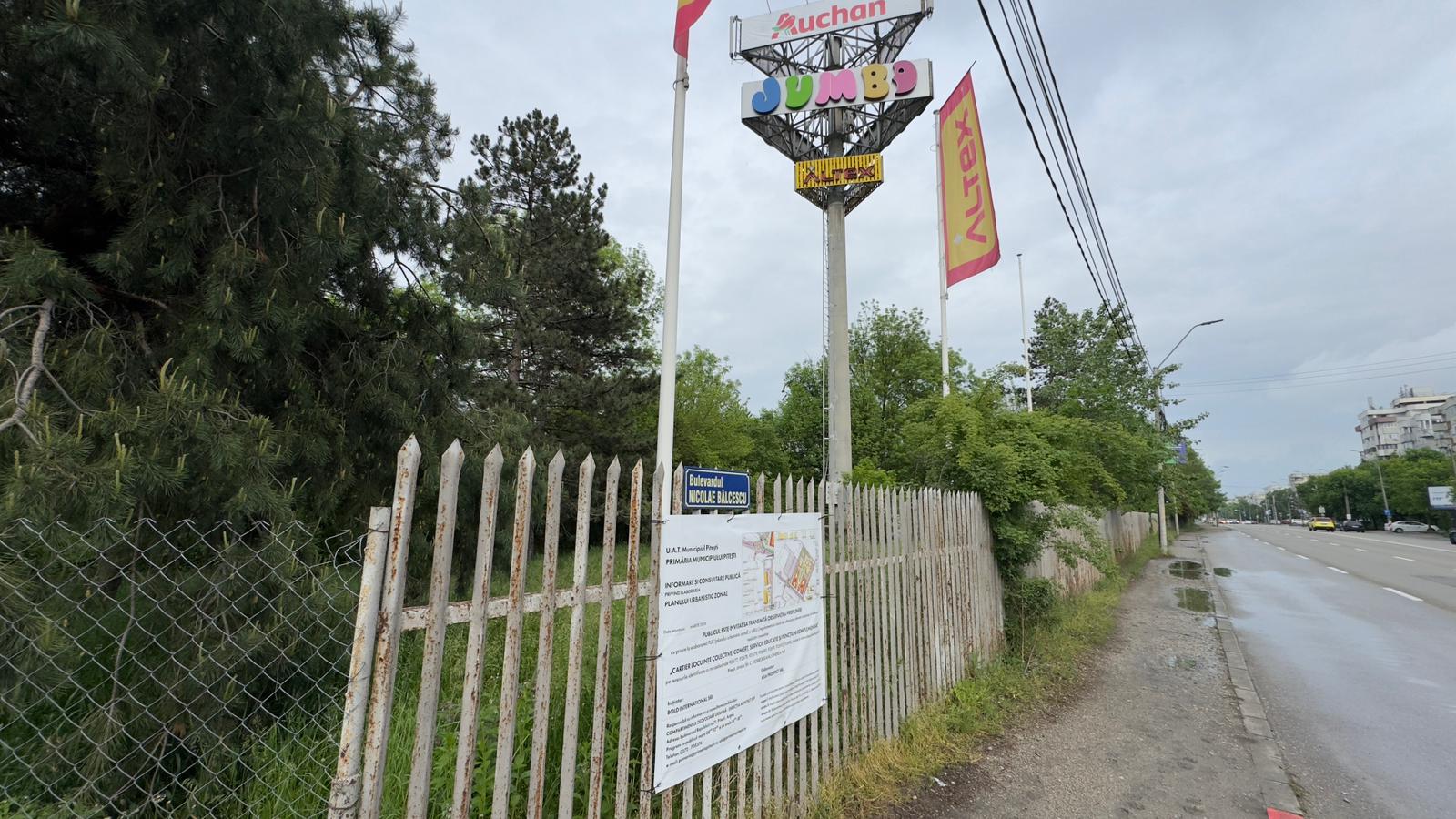 Anunț construire blocuri zona Auchan Rolast 