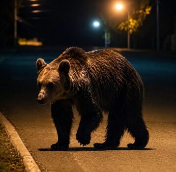 Situație gravă în Argeș: Un urs a fost observat într-o zonă frecventată din Mioveni