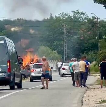 Incendiu puternic în Argeș!