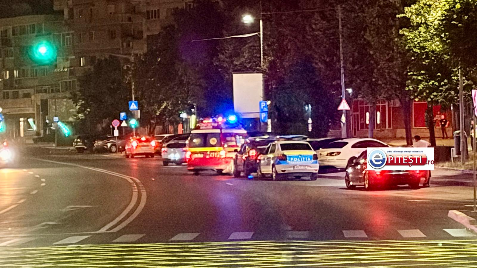 EXCLUSIV | Eveniment grav în centrul Piteștiului, în zona sălilor de jocuri de noroc. Poliția și SMURD au intervenit de urgență | VIDEO