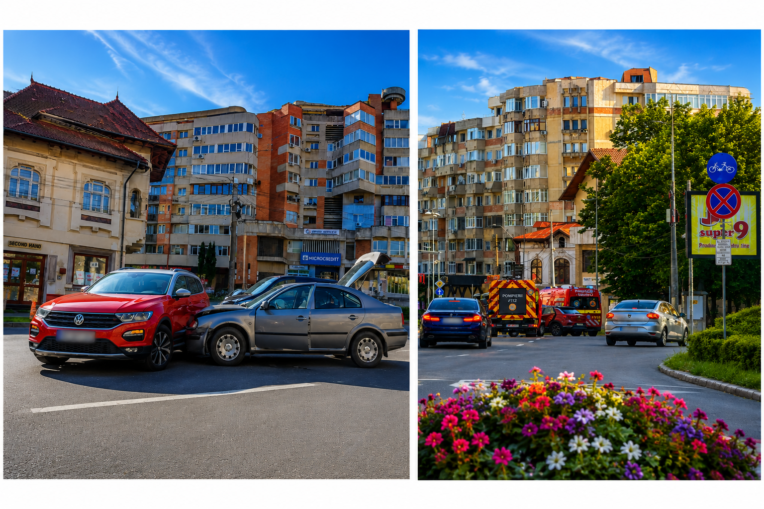 Pitești: Accident, acum, în Centru!