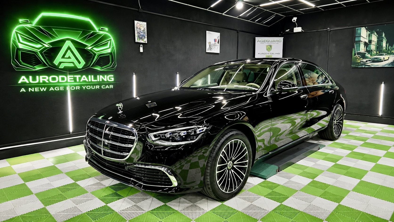 Mercedes S500, tratament VIP la AuroDetailing Pitești. Protecție fără compromisuri