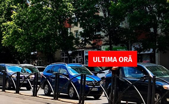 Imagini șocante: Scandal cu pumni între un scuterist și un șofer!