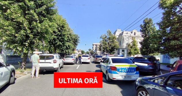Bagaj suspect în Pitești în Centru! E totul blocat lângă Primărie! Imagini exclusive!