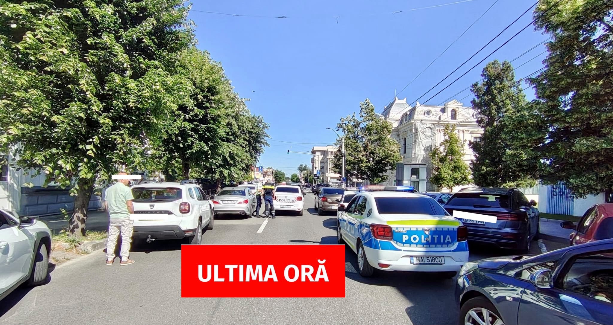 Bagaj suspect în Pitești în Centru! E totul blocat lângă Primărie! Imagini exclusive!