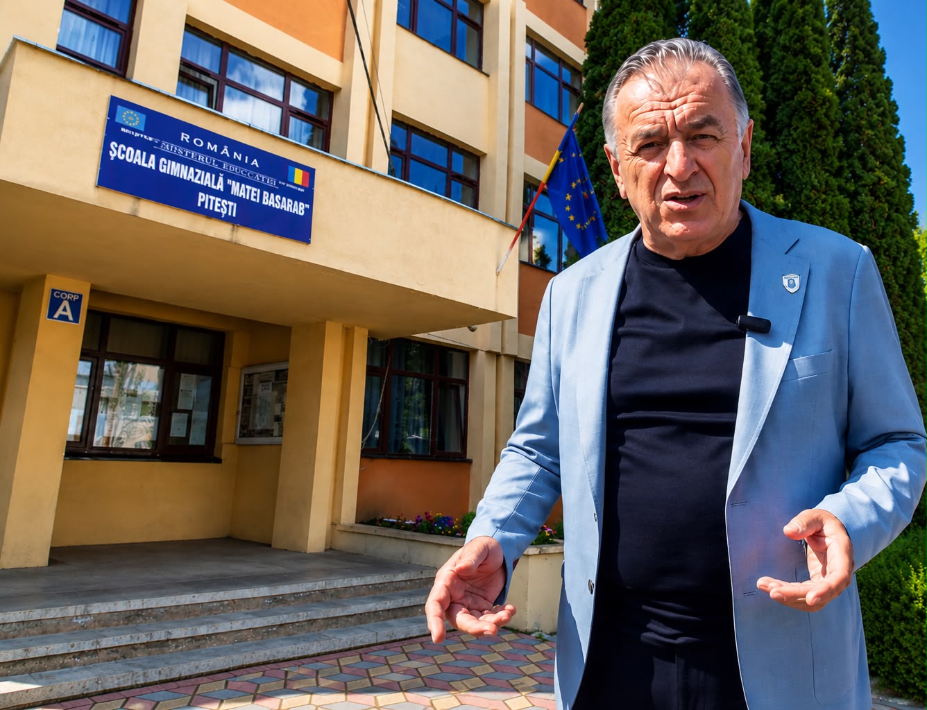 Gentea, vizită inopinată la Școala „Matei Basarab” Pitești