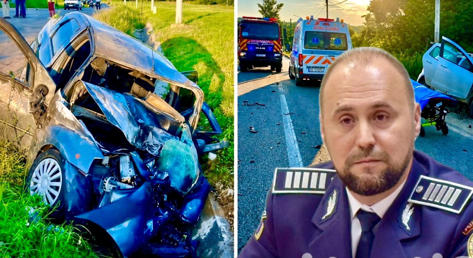 Oficial: IPJ Argeș confirmă informația ePitești: Polițistul care a provocat accidentul de la Costești, alcoolemie uriașă