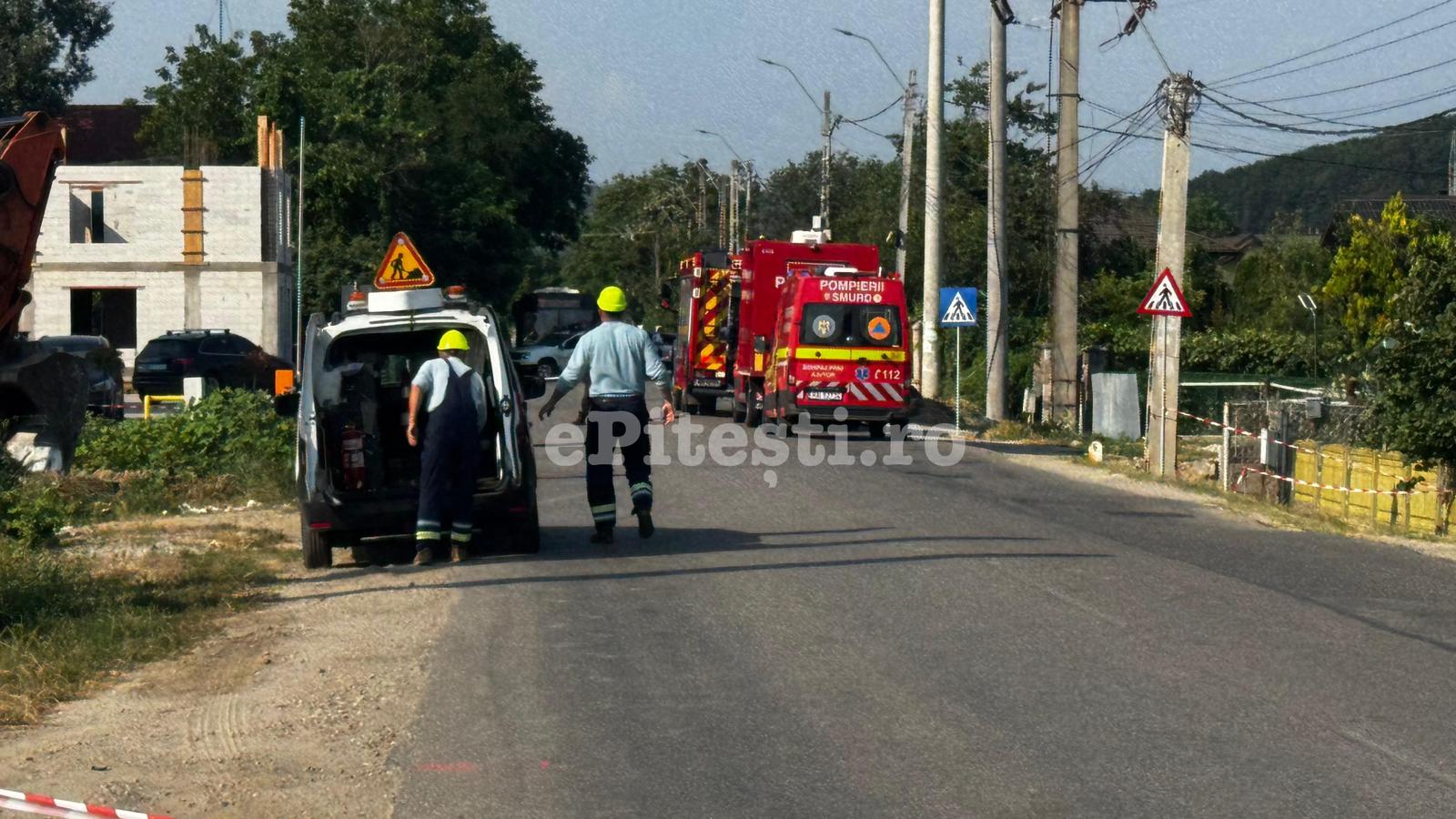 Alertă de grad zero lângă Pitești! Pericol mare de explozie: Miros puternic de gaze!