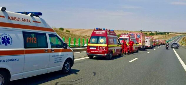 Accident grav pe Autostradă! 3 mașini implicate