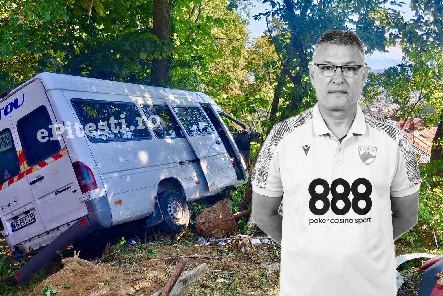 Constantin Covaciu a murit în accidentul de la Câmpulung. Dinamo: Șoferul ar fi făcut infarct la volan