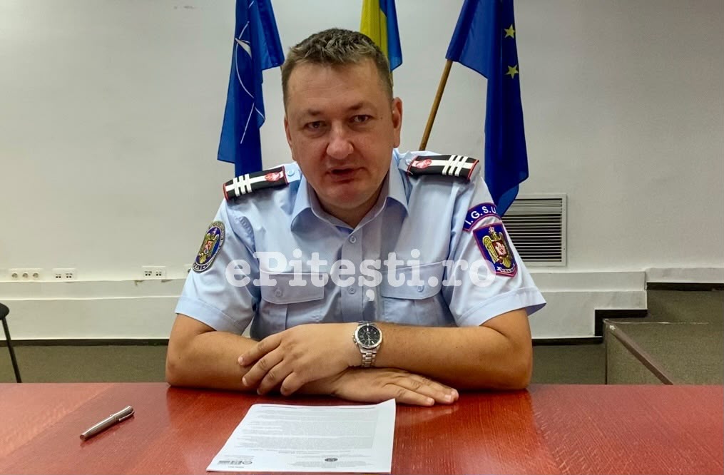 Inspectorul-șef al ISU Argeș, colonelul Nicolae-Alin Berevoescu