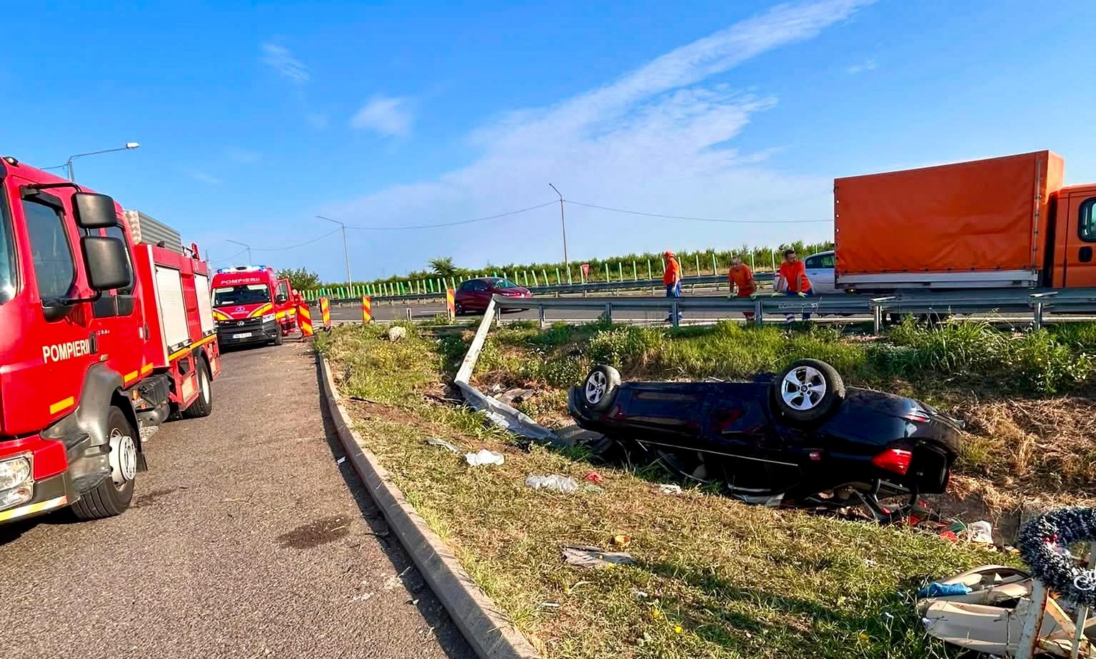 Accident extrem de grav pe Autostradă! O persoană a murit