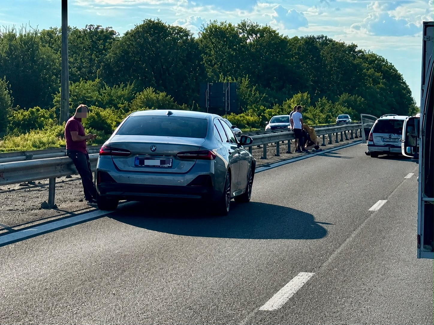 Bolid BMW implicat într-un accident pe A1, ACUM! Trafic infernal spre Pitești