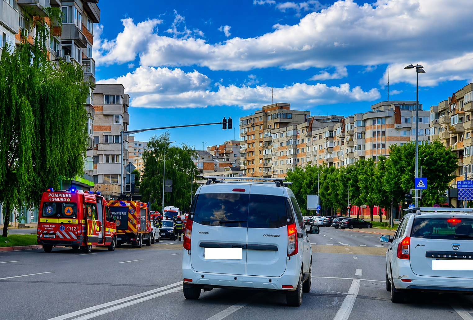 Pitești: Accident, acum, în Centru! Mai multe mașini implicate