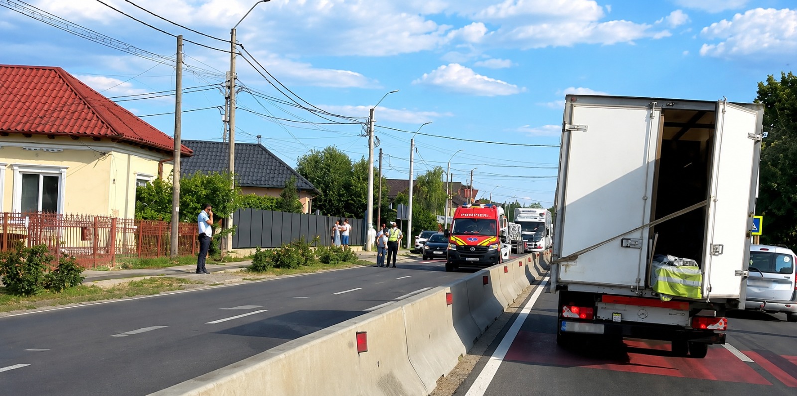 Trafic blocat spre Pitești! Pieton implicat într-un accident