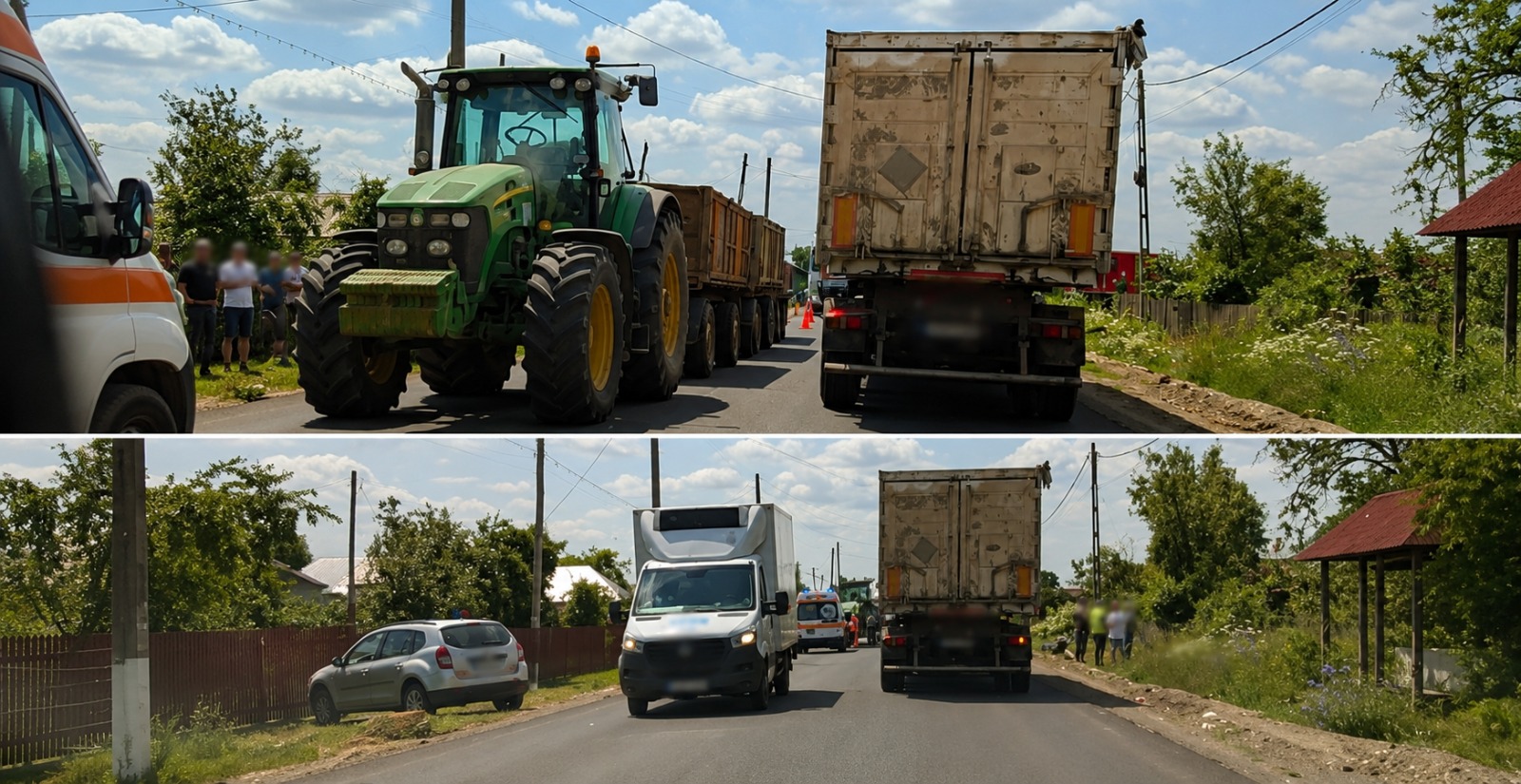 Poliția Argeș, oficial: Cum s-a produs accidentul mortal de la Bârla. Șoferul tractorului, cercetat pentru trei infracțiuni