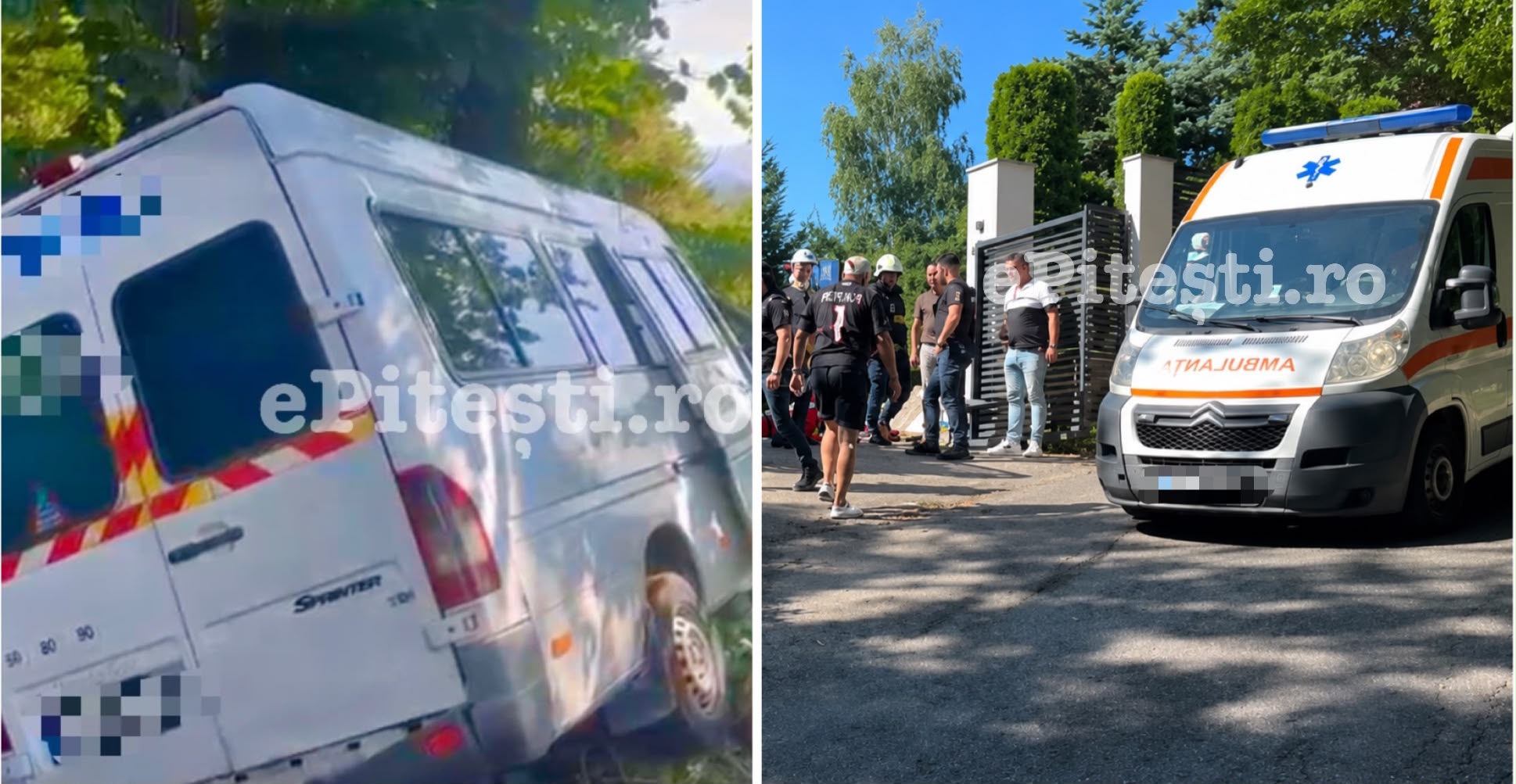 Accident cu microbuz la Câmpulung, Argeș. O persoană a murit. Microbuzul ar fi transportat juniorii lui Dinamo II