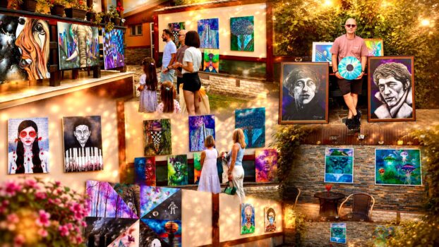 „O zi la studio JVA”: Alex Jigman și-a transformat atelierul din Pitești într-o galerie de artă