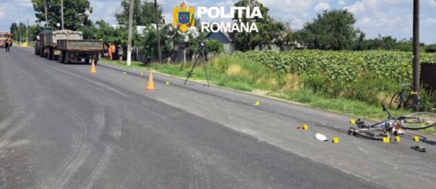 Oficial/Șoferul tractorului implicat în accidentul mortal cu un biciclist, în Bârla (Argeș), reținut. Ce au descoperit polițiștii