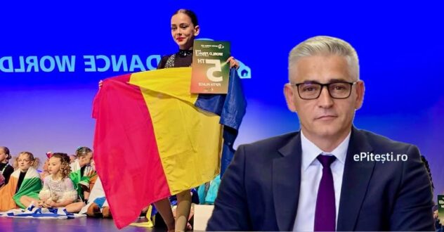 EXCLUSIV. Carolina Tudosoiu, fiica șefului învățământului din Argeș, Dumitru Tudosoiu, locul 5 la Campionatul Mondial de Dans Acrobatic!